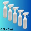 Profesjonalna Butelka ze Spryskiwaczem Tłoczkowym 0.5L x 5 szt. - Niezawodność i Skuteczność! 💪
