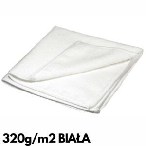 Mikrofibra Standard Frotte 40x40cm 320g/m2 | Polerowanie Wycieranie Wnętrza Karoserii (BIAŁA) ✨