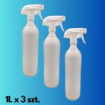 Profesjonalna Butelka ze Spryskiwaczem Tłoczkowym 1L x 3 szt. - Niezawodność i Skuteczność!