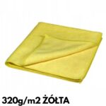 Mikrofibra Standard Frotte 40x40cm 320g/m2 | Polerowanie Wycieranie Wnętrza Karoserii (ZÓŁTA) ✨