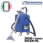 Santoemma Sabrina MAXI SW30 + Lanca NS300-M. Wydajność i Moc do Prania Dywanów Komercyjnych.