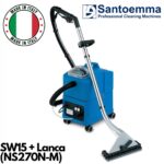Santoemma Sabrina SW15 + Lanca (NS270N-M): Zestaw PRO do Prania Dywanów, Wykładzin i Tapicerki.
