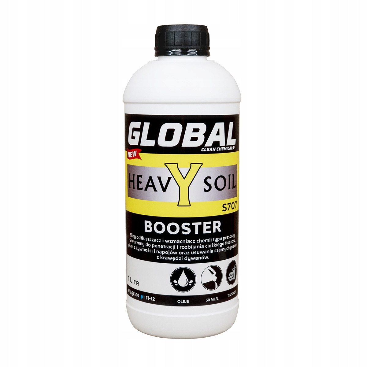 wzmacniacz-prespray-1l Global Heavy Soil S707 - Wzmacniacz chemii booster 1L - obrazek 1